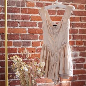 Vanessa Mooney ELISABETH SATIN ROMPER DRESS